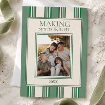 Modern Green Stripe Making Spirits Bright Suite
