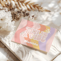 Ten is a vibe groovy 60's rainbow colourful party