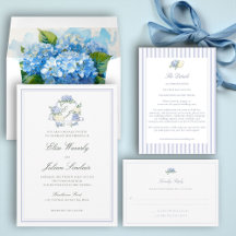 Coastal Hydrangea Romantic Wedding Suite