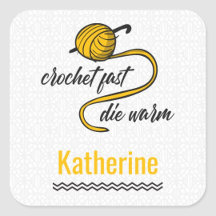 Amber Yellow Crochet Fast, Die Warm