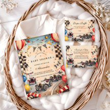 Retro Race Car Baby Shower