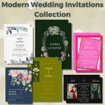 Modern Wedding Invitations Collection