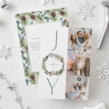 Watercolor Pine and Pine Cones Holiday Collection