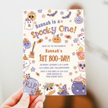 One Spooky Babe Halloween Ghost 1st Birthday