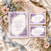 Purple Wildflower Baby Shower