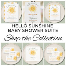 Hello Sunshine Gender-Neutral Baby Shower Suite