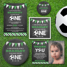 Kicking The Big One   Soccer 1st Birthday