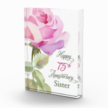 75th Anniversary Gifts for Catholic Nun Pink Rose