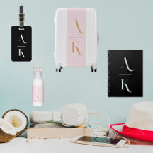 Elegant travel equipment with monogram