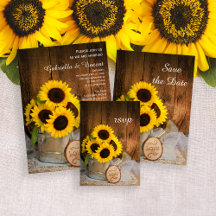 Rustic Sunflowers and Watering Can Garden Wedding
