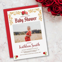 Elegant Golden and Roses photo design