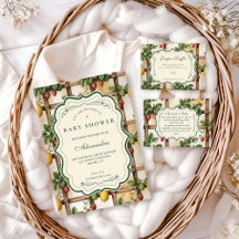 Rustic Citrus Strawberry Baby Shower