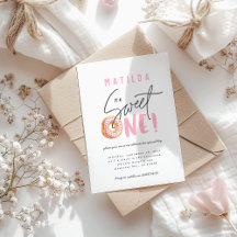 sweet one donut 1st birthday collection - pink