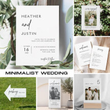 Minimalist Modern Wedding