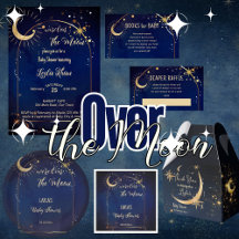 We Are Over the Moon Starry Night Baby Shower