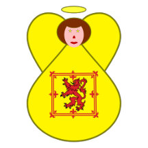 Scot Lion Rampant Flag Angel Hanukkah Decor 