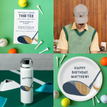 Golfing Themed Birthday Party Collection