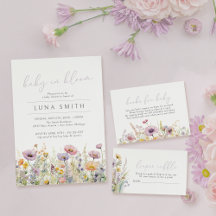 Purple Baby in Bloom Baby Shower