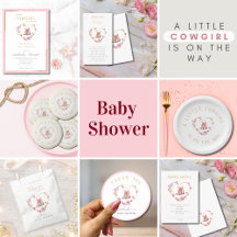 A Little Cowgirl is On The Way Girl Baby Shower