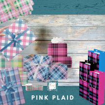 PINK PLAID / TARTAN GIFT WRAPPING 
