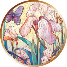 Elegant Art Nouveau Stained Glass Designs