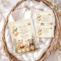 Rustic Woodland Friends Baby Shower