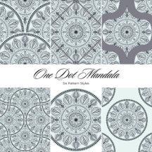 Floral Harmony Silver Smoke Mandala Monogram Gifts