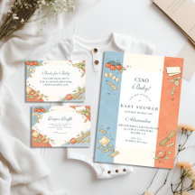 Italian Café Doodle Baby Shower Collection