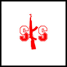SKS Rifle Red Logo Apparel