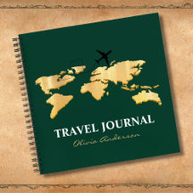 Travel Journal, Modern Personalized Stationery 