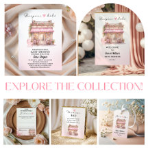 Elegant Pink Floral Boutique Baby Shower
