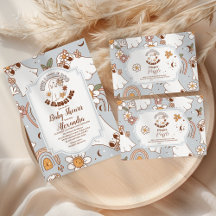 Retro Halloween Little Boo Baby Shower