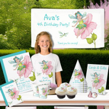 Girly Dragonfly Birthday