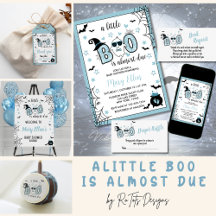LITTLE BOO BLUE HALLOWEEN BABY SHOWER