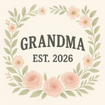 Grandma Est. 2026 – Pregnancy Reveal Gifts