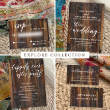 Rustic Wood w/ Handwriting Hearts Font 9