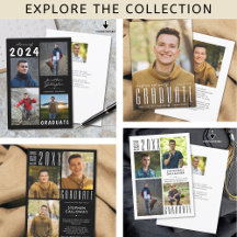 Popular Graduation Photo Announcements for Him