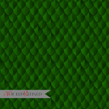 Dragon Scale Armor Emerald Green Monogram