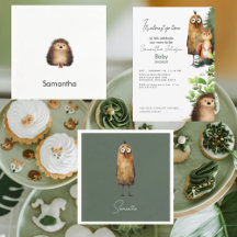Woodland Animal Sublimation Baby Shower Collection