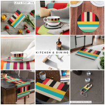 Multicolor Vertical Horizontal Stripes