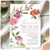 Love is in Bloom Rosey Floral Spring Bridal Shower