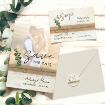 Rustic Boho Eucalyptus Eco-Friendly Look Wedding