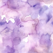 Purple Lavender Water Color Painting