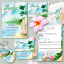 Baby on Board Surfing Baby Shower