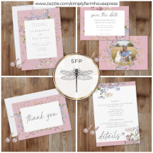 Pink Wildflower Garden Elegant Wedding