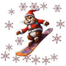 Racoon chrismas 