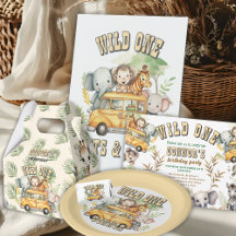Wild One Bold Print Birthday Party Decor