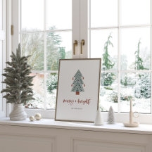 Merry and Bright   Boho Christmas Tree