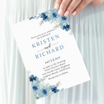 Dusty Blue Floral Wedding 
