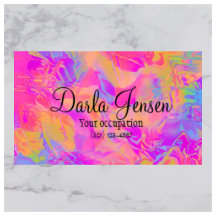 Holographic Background Modern Elegant Pink Orange